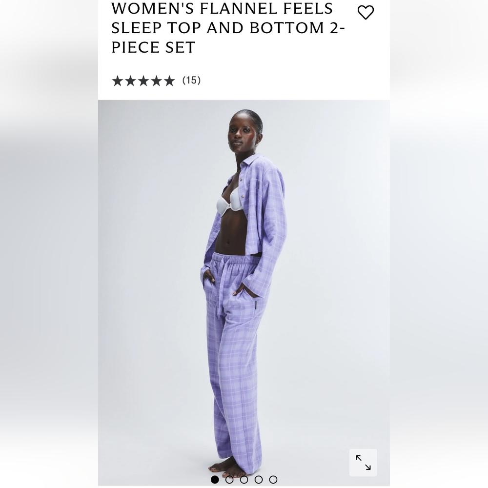 NWT- SAVAGE X FENTY FLANNEL FEELS set- sz Lg